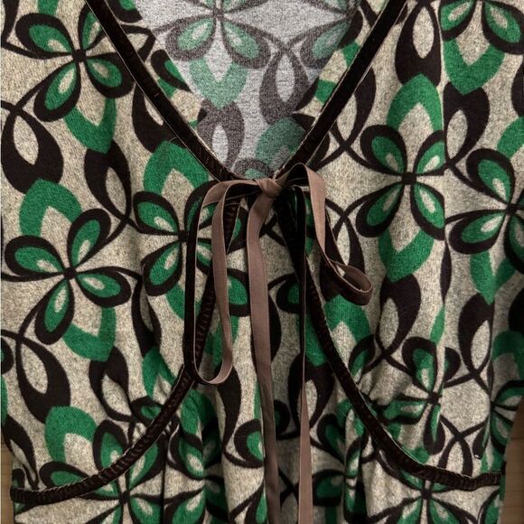 Y2K Funky People Size Medium Retro Style Abstract Floral Long Sleeve Mini Dress - Picture 6 of 13